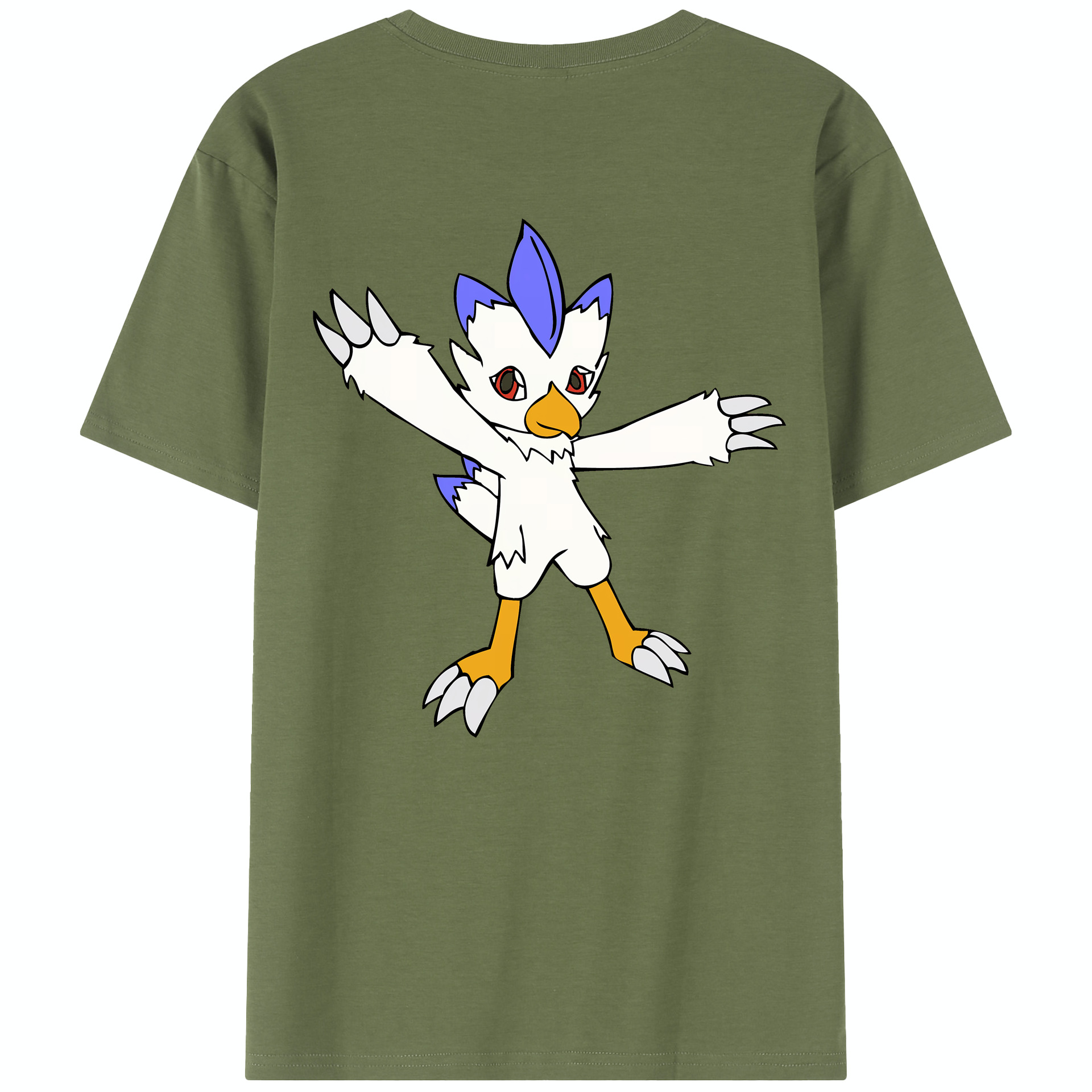 （画像用） Digimon デジタルモンスター/デジモン 綿100％半袖Tシャツ（背面プリント）